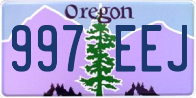 OR license plate 997EEJ