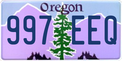 OR license plate 997EEQ