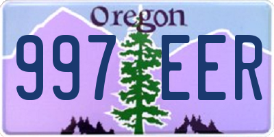 OR license plate 997EER