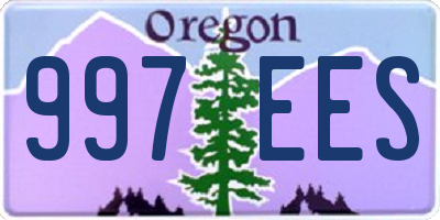 OR license plate 997EES