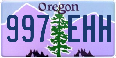 OR license plate 997EHH