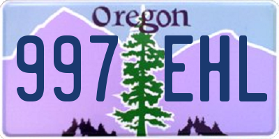 OR license plate 997EHL