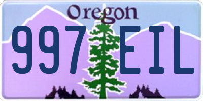 OR license plate 997EIL