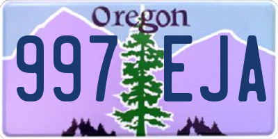 OR license plate 997EJA