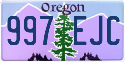 OR license plate 997EJC