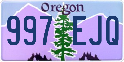 OR license plate 997EJQ