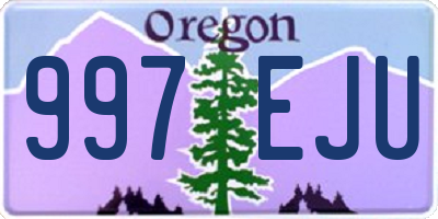 OR license plate 997EJU