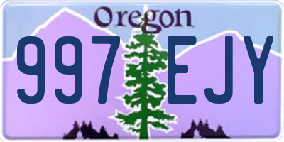 OR license plate 997EJY