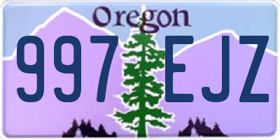 OR license plate 997EJZ