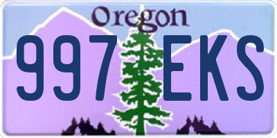 OR license plate 997EKS