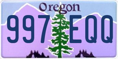 OR license plate 997EQQ