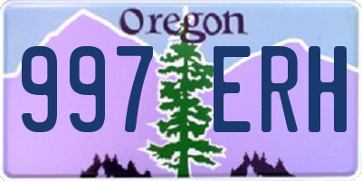 OR license plate 997ERH