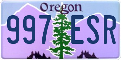 OR license plate 997ESR