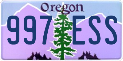 OR license plate 997ESS