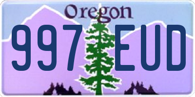 OR license plate 997EUD