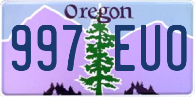 OR license plate 997EUO