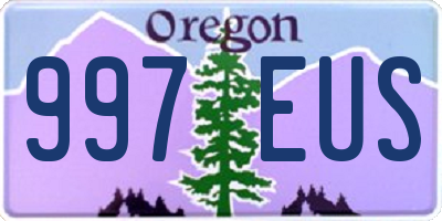 OR license plate 997EUS