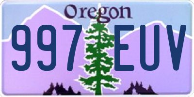 OR license plate 997EUV