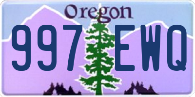 OR license plate 997EWQ