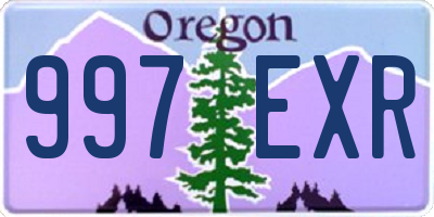 OR license plate 997EXR