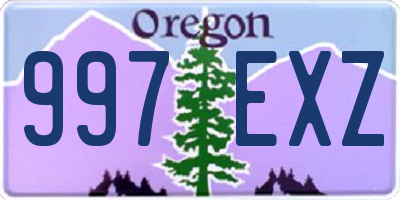 OR license plate 997EXZ