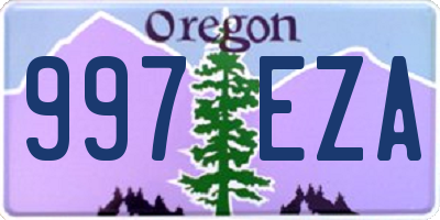 OR license plate 997EZA