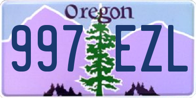 OR license plate 997EZL