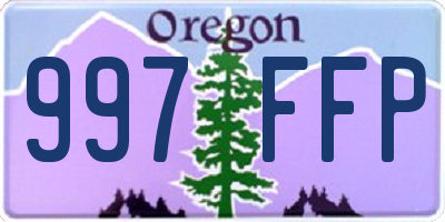 OR license plate 997FFP