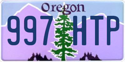 OR license plate 997HTP