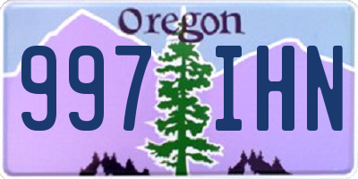 OR license plate 997IHN