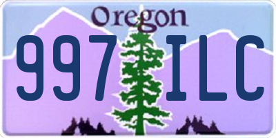 OR license plate 997ILC