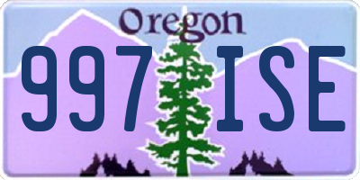 OR license plate 997ISE