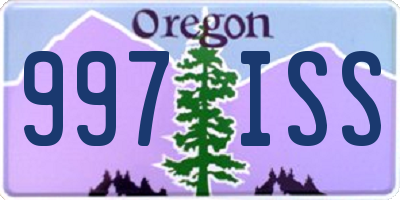 OR license plate 997ISS