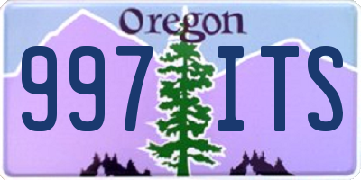 OR license plate 997ITS