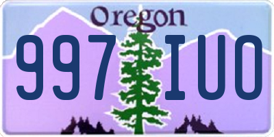 OR license plate 997IUO