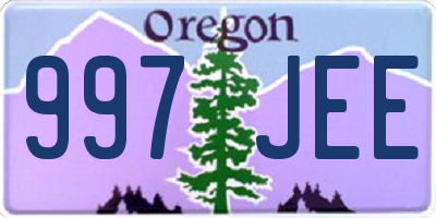 OR license plate 997JEE