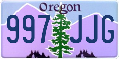 OR license plate 997JJG