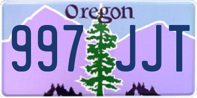 OR license plate 997JJT