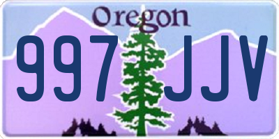 OR license plate 997JJV