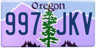 OR license plate 997JKV