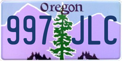 OR license plate 997JLC