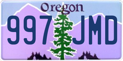 OR license plate 997JMD