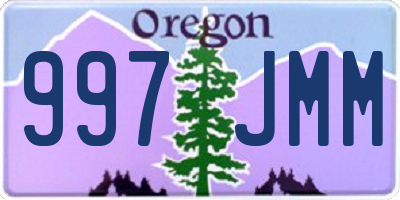 OR license plate 997JMM