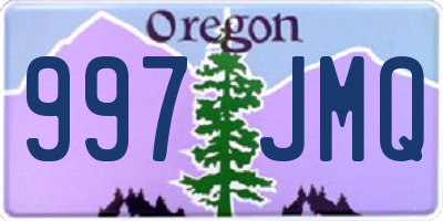 OR license plate 997JMQ