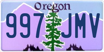 OR license plate 997JMV