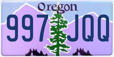 OR license plate 997JQQ