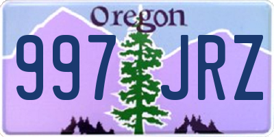 OR license plate 997JRZ