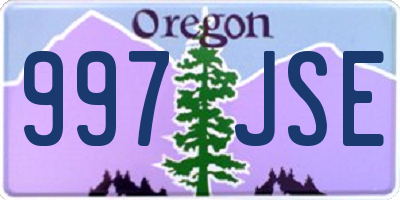 OR license plate 997JSE