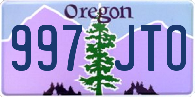 OR license plate 997JTO