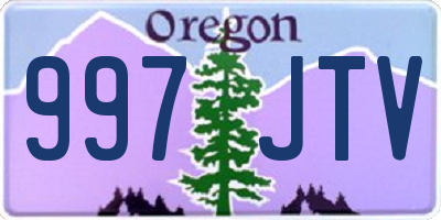 OR license plate 997JTV